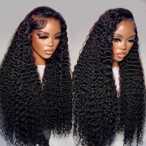 13x6 Peruvian Deep curly transparent HD lace